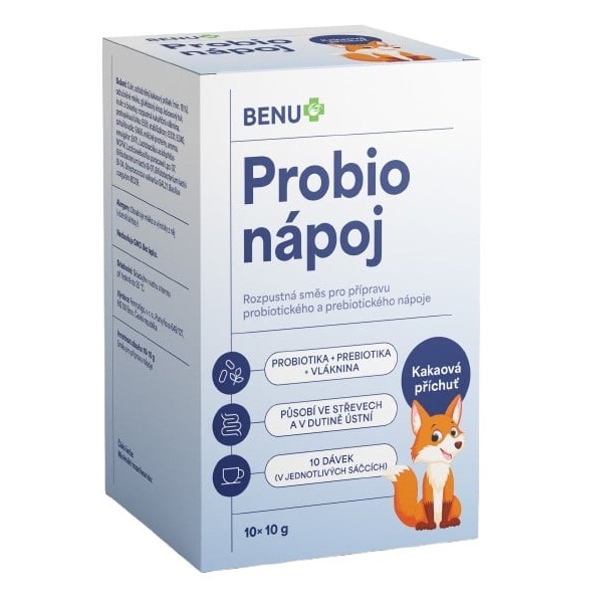BENU Probio nápoj kakaová příchuť 10x10g