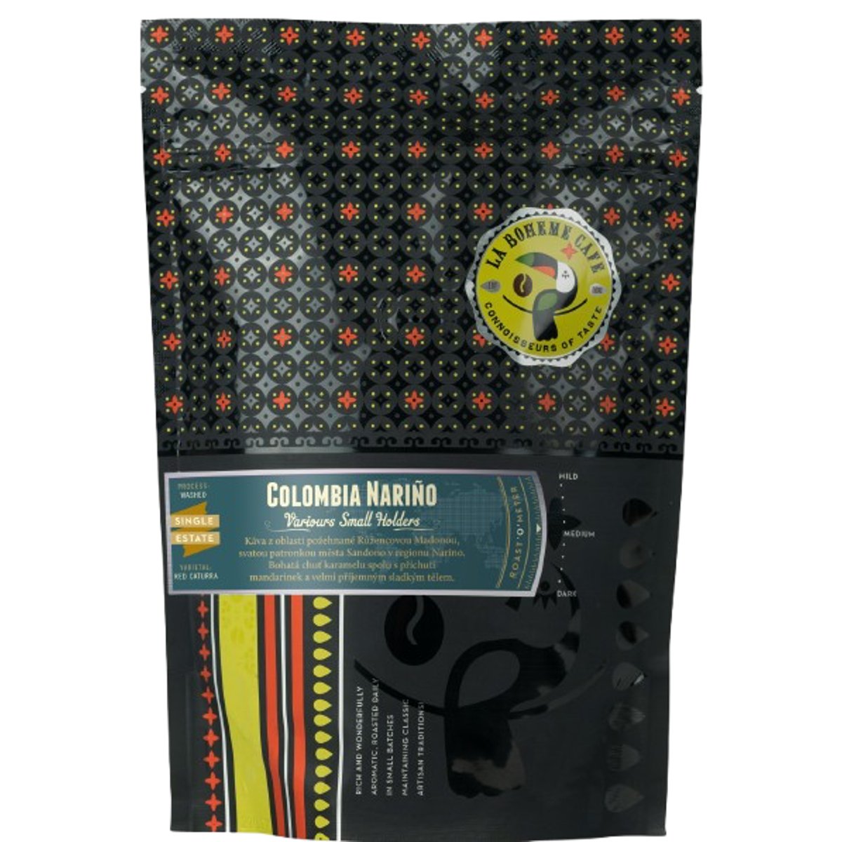 La Boheme Cafe Kolumbie Narino filtr/espresso zrnková káva