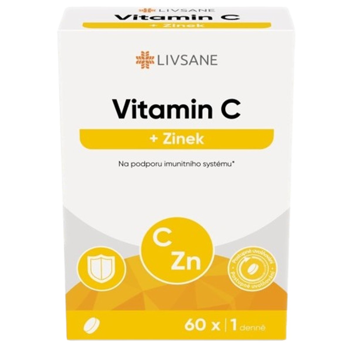 LIVSANE Vitamin C+Zinek tbl.60