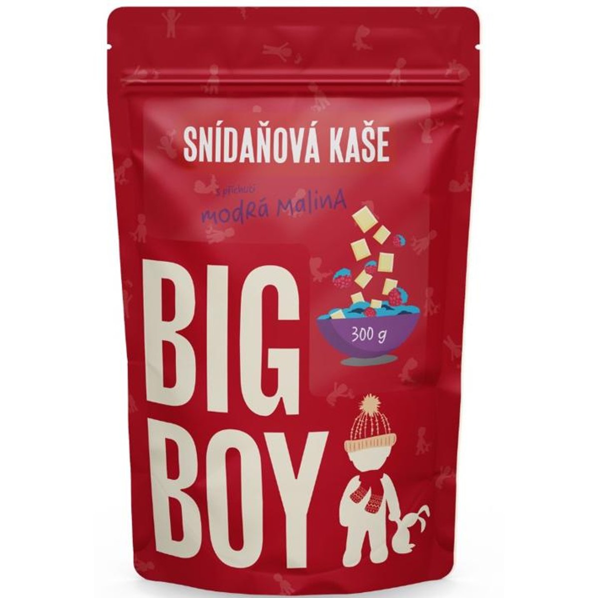 Big Boy Kaše s příchutí modrá malina se spirulinou
