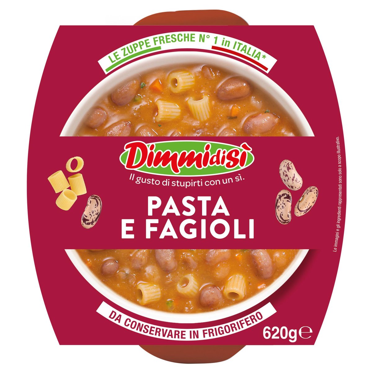 DimmidiSì Polévka s fazolemi a těstovinami