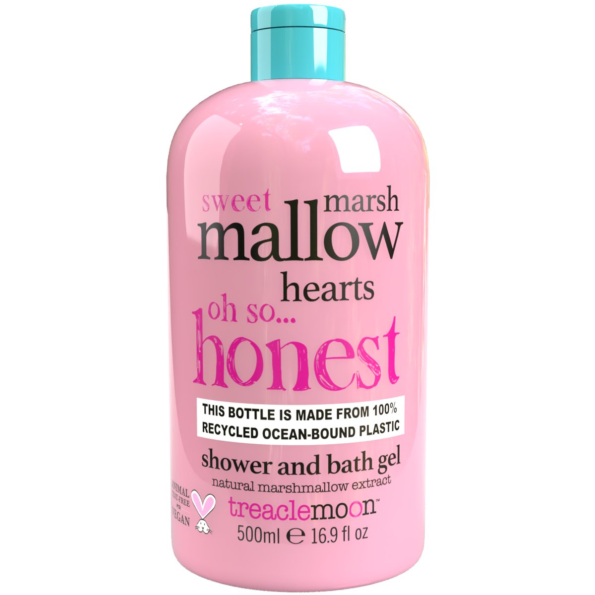 Treaclemoon Marshmallow Hearts sprchový a koupelový gel 500 ml