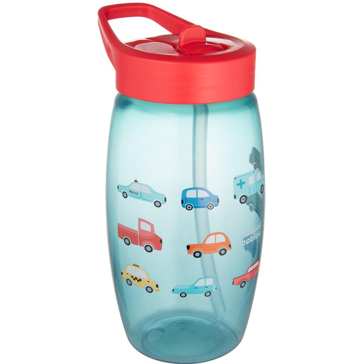 Canpol babies Cars lahev se sklápěcím pítkem 400 ml