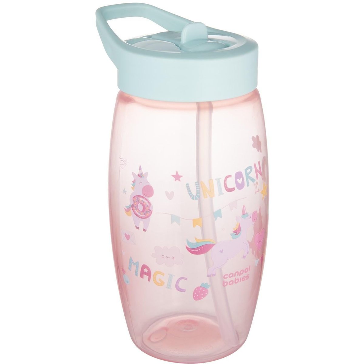 Canpol babies Unicorns lahev se sklápěcím pítkem 400 ml