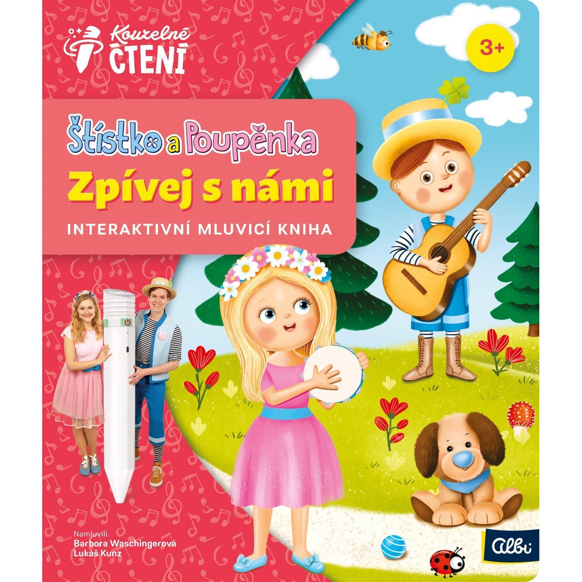 Albi Kouzelné čtení kniha Štístko a Poupěnka Zpívej s námi