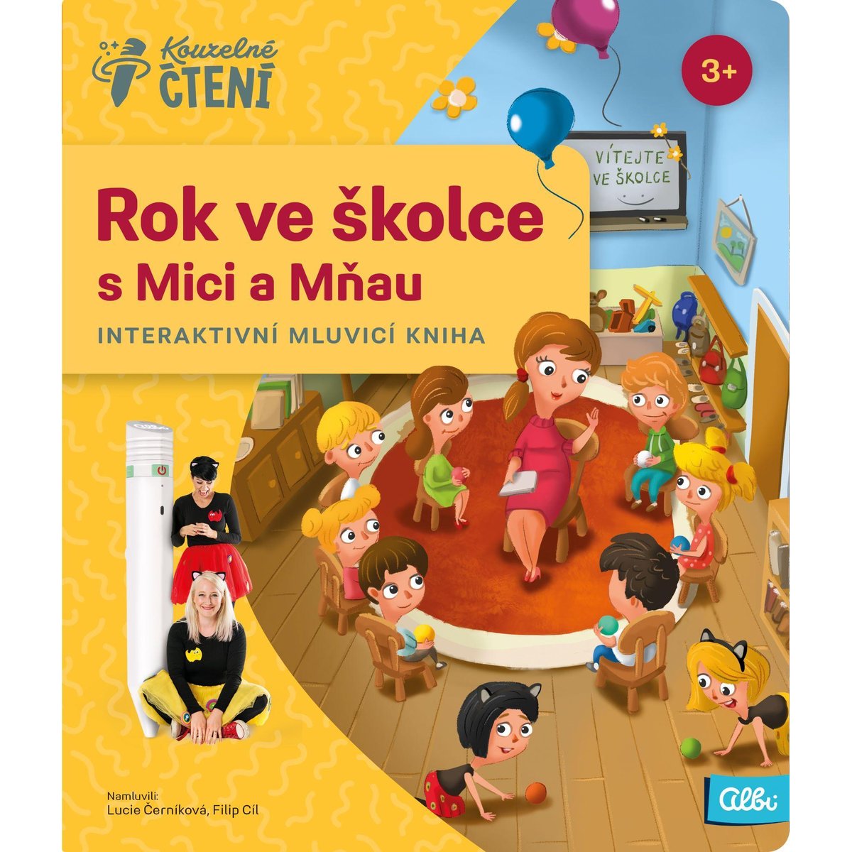 Albi Kouzelné čtení kniha Rok ve školce s Mici a Mňau