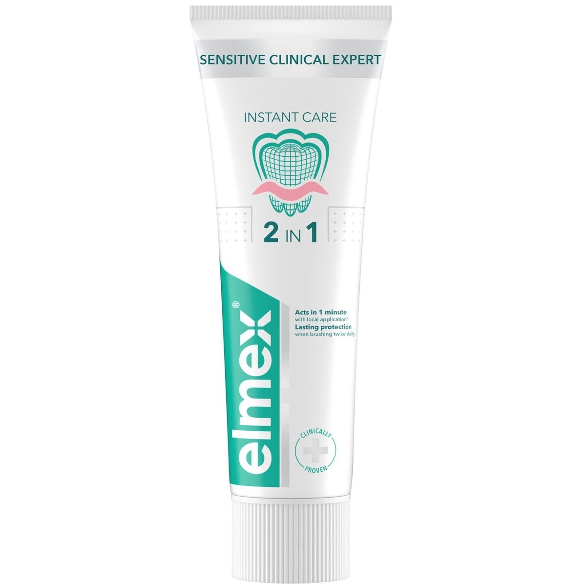 Levně elmex Sensitive Clinical Expert Instant Care 2v1 zubní pasta