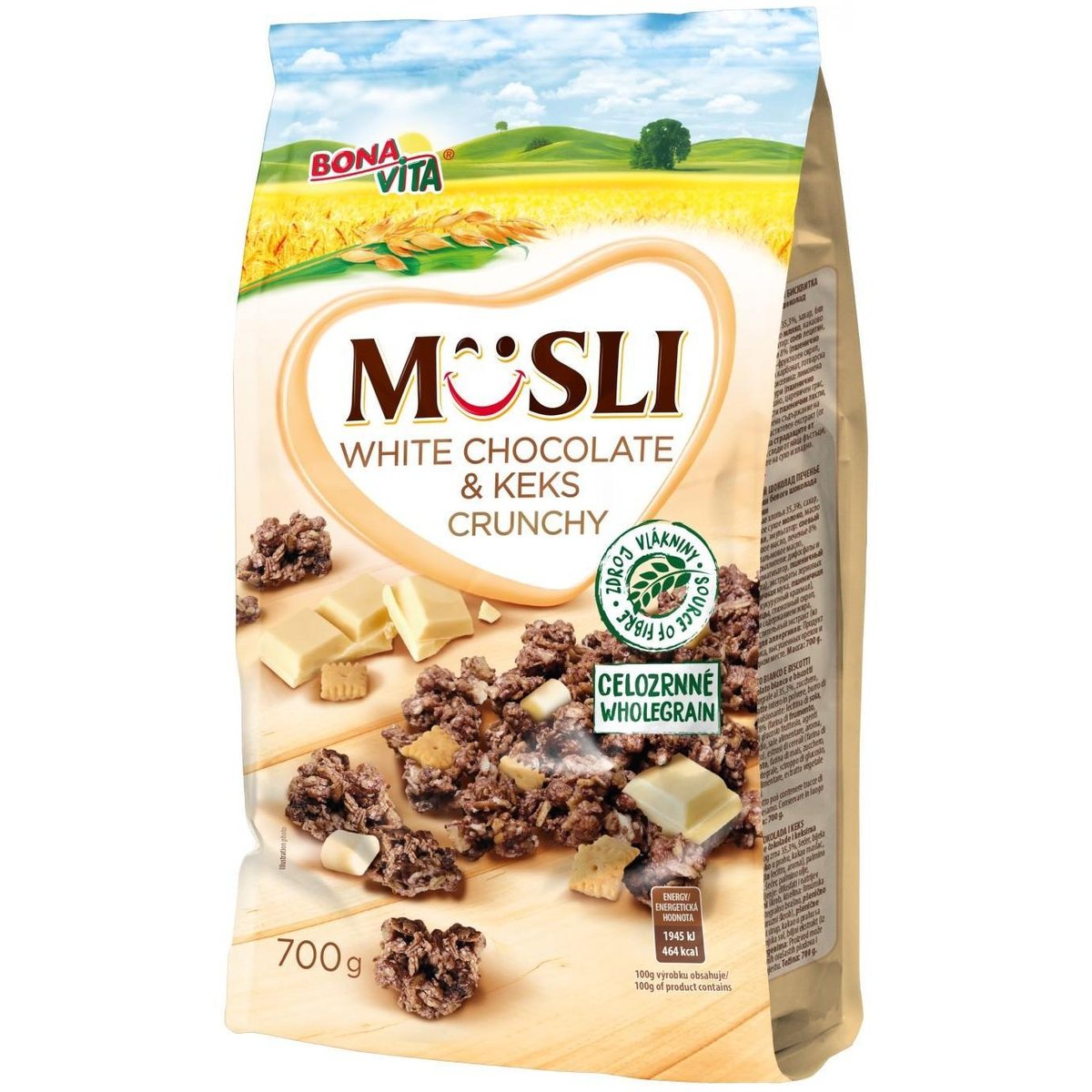 Bonavita Zapékané musli bílá čokoláda a sušenka