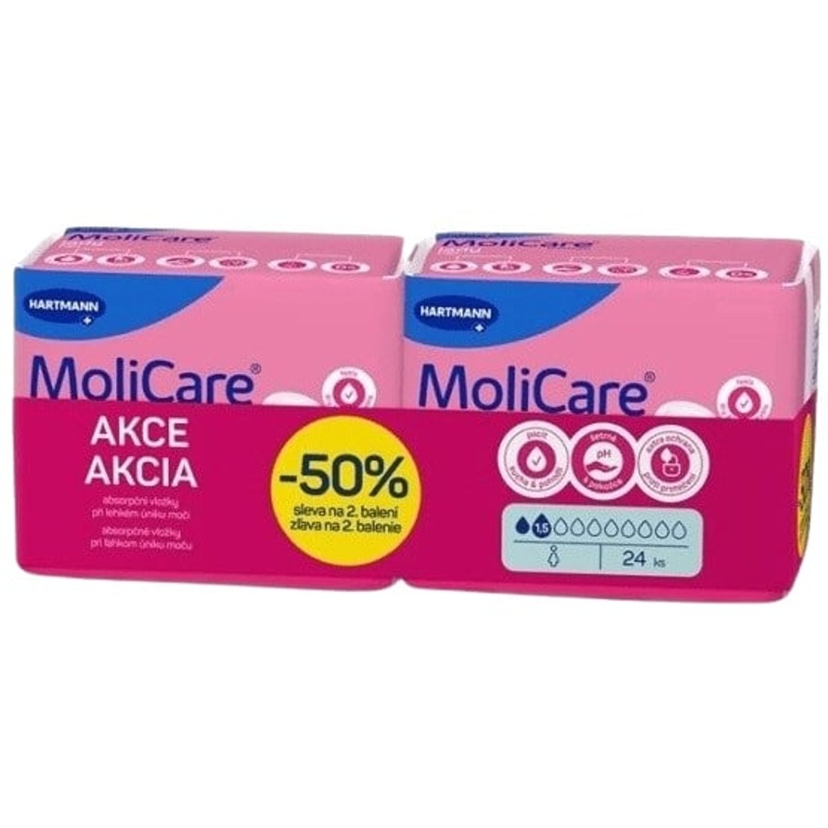 MoliCare Lady Pad inko.vložky 1.5k duopack 2x12ks
