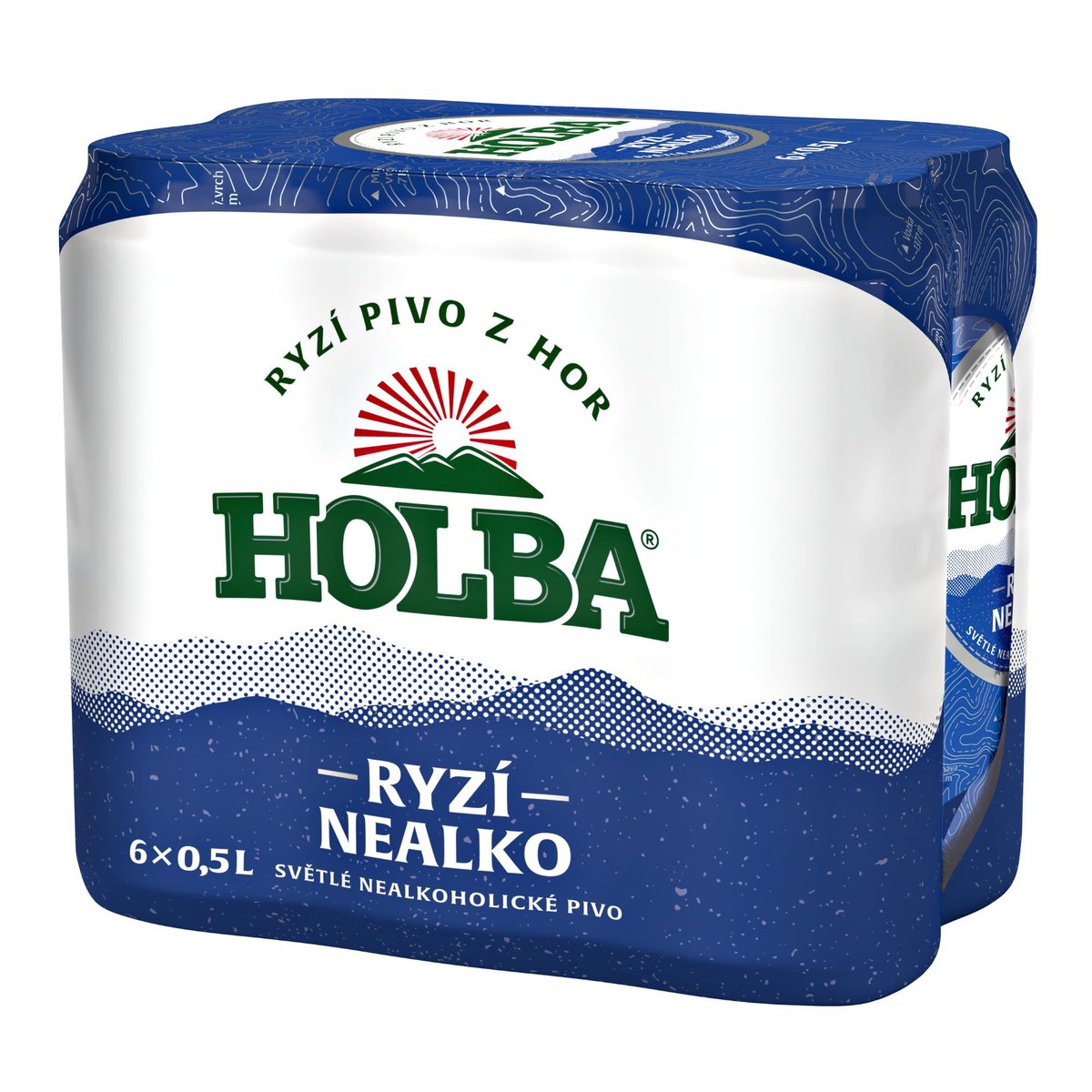 Holba Ryzí nealko plech (6×0,5 l)