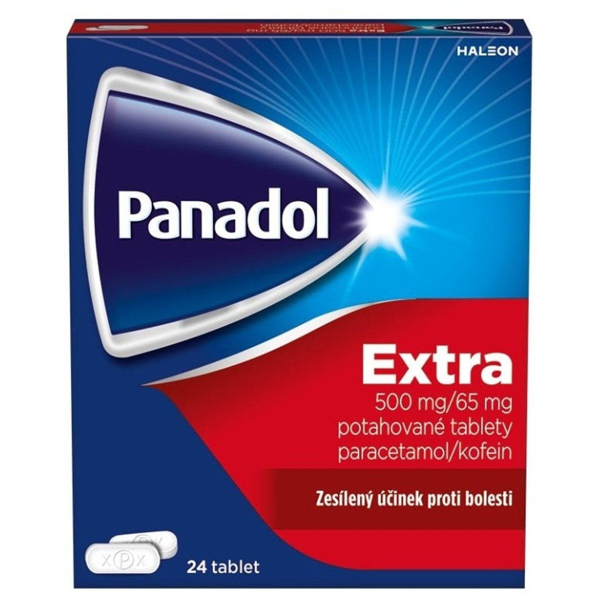 PANADOL EXTRA 500MG/65MG Potahovaná tableta 24 IV