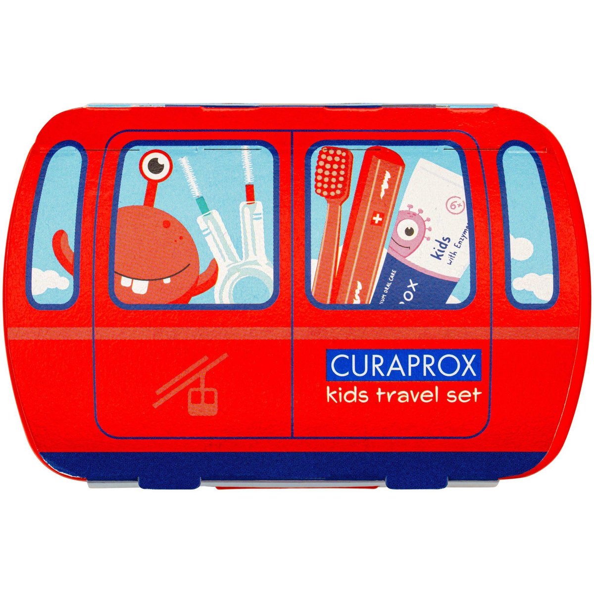 Curaprox Dětský cestovní set pro zubní hygienu