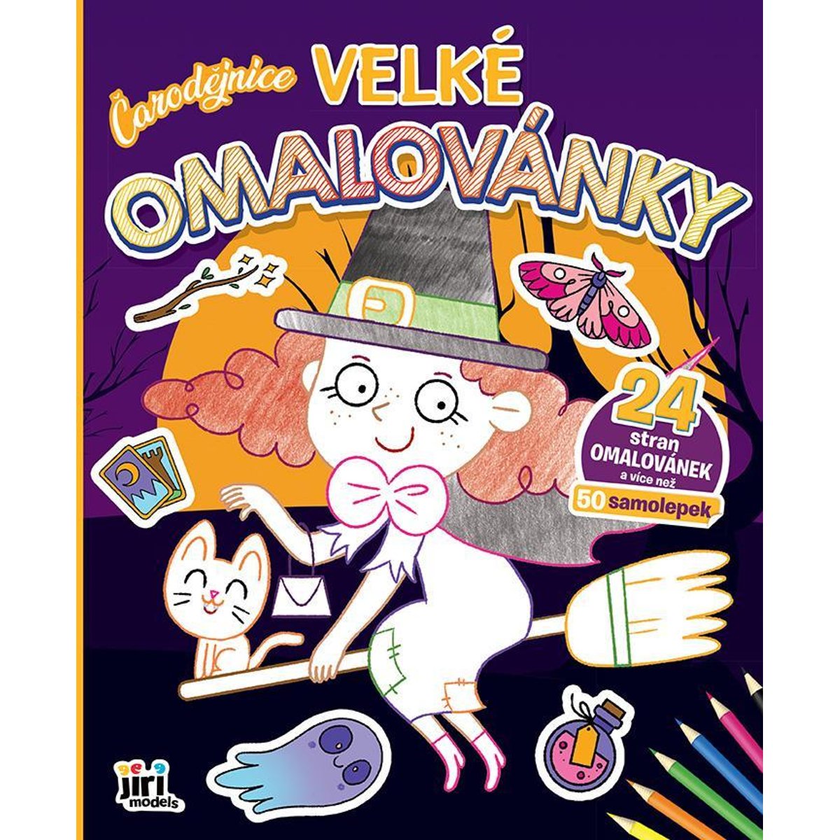JIRI MODELS Velké omalovánky Čarodějnice