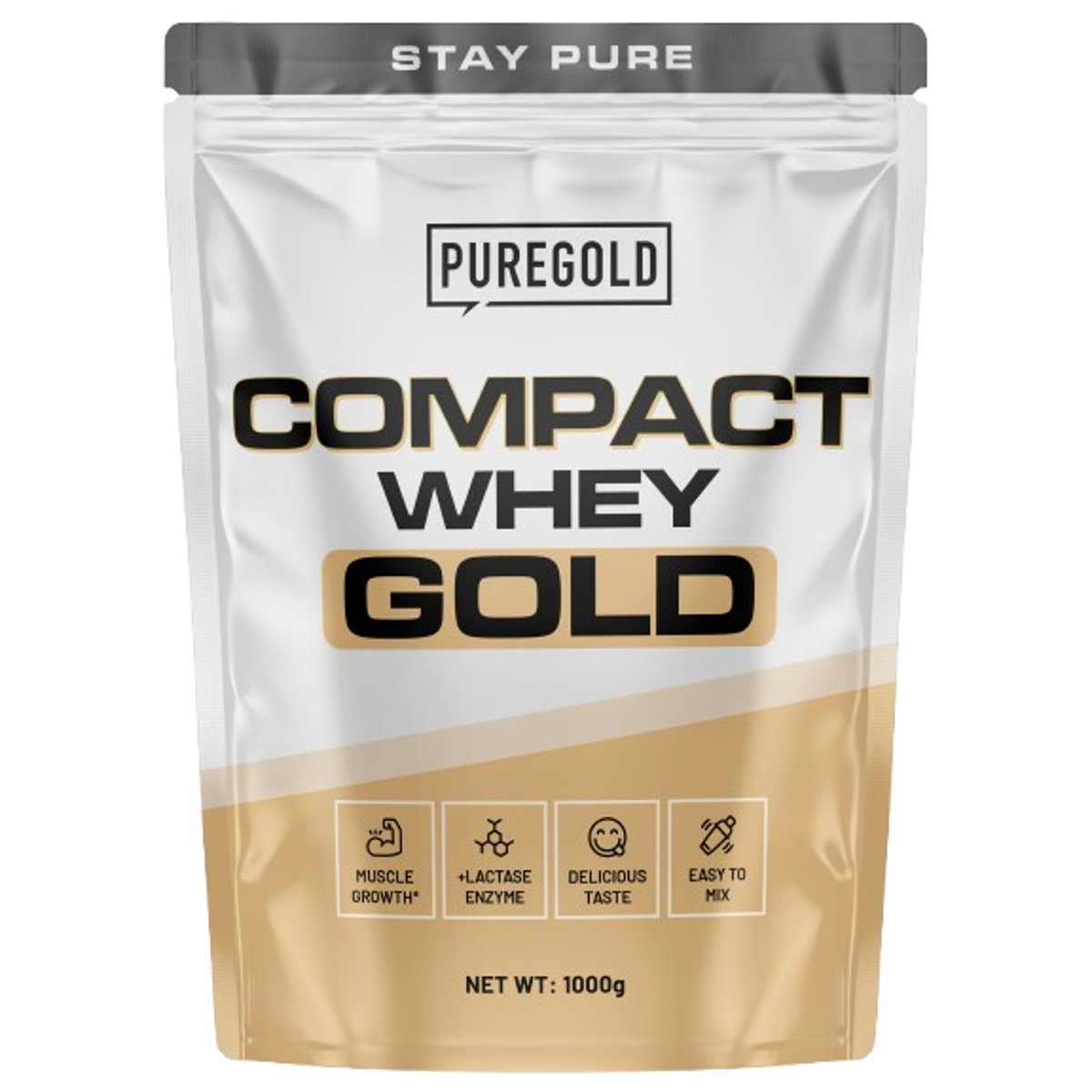 PureGold Compact Whey Protein 1000 g - pistácie