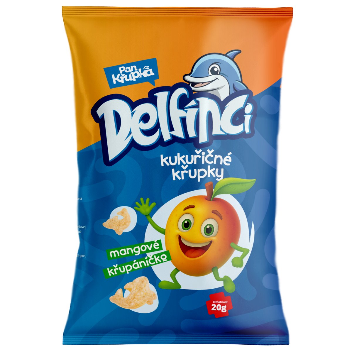 Pan Křupka Delfínci kukuřičné křupky mangové