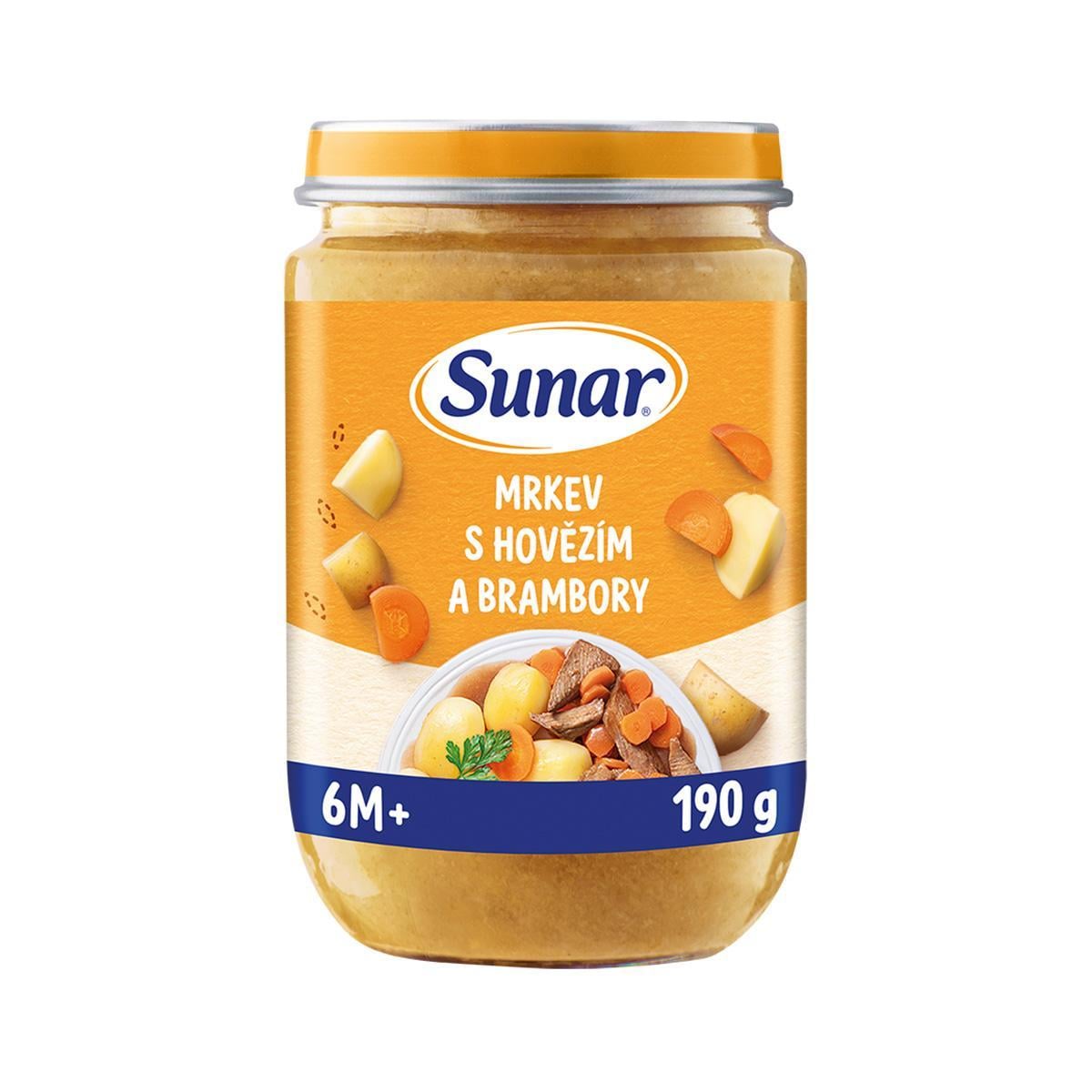 Sunar Příkrm mrkev s hovězím a brambory