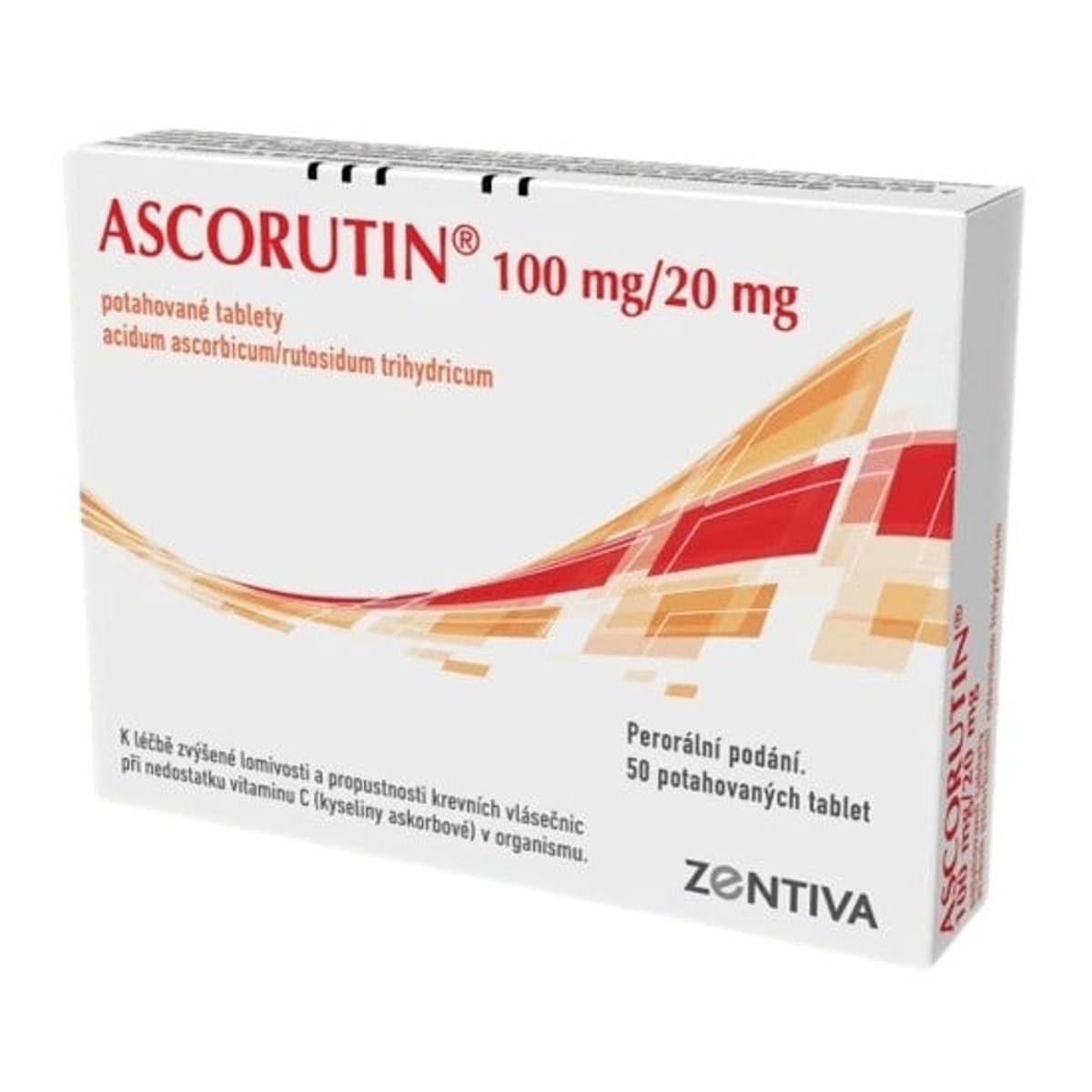 ASCORUTIN 100MG/20MG Potahovaná tableta 50