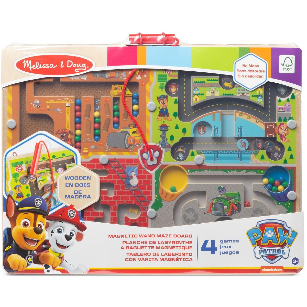 Melissa & Doug Dřevěné magnetické bludiště