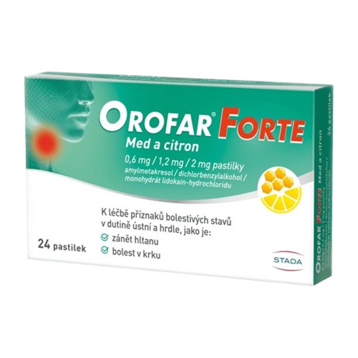 OROFAR FORTE MED A CITRON 0,6MG/1,2MG/2MG pastilka 24