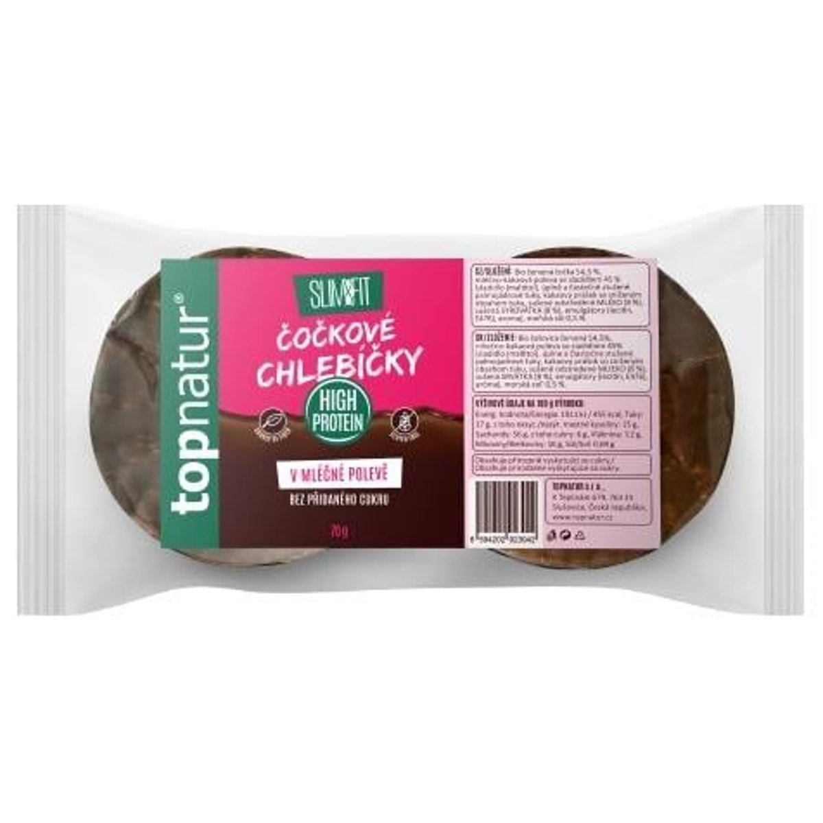 Topnatur Slim & fit čočkové chlebíčky v mléčné polevě