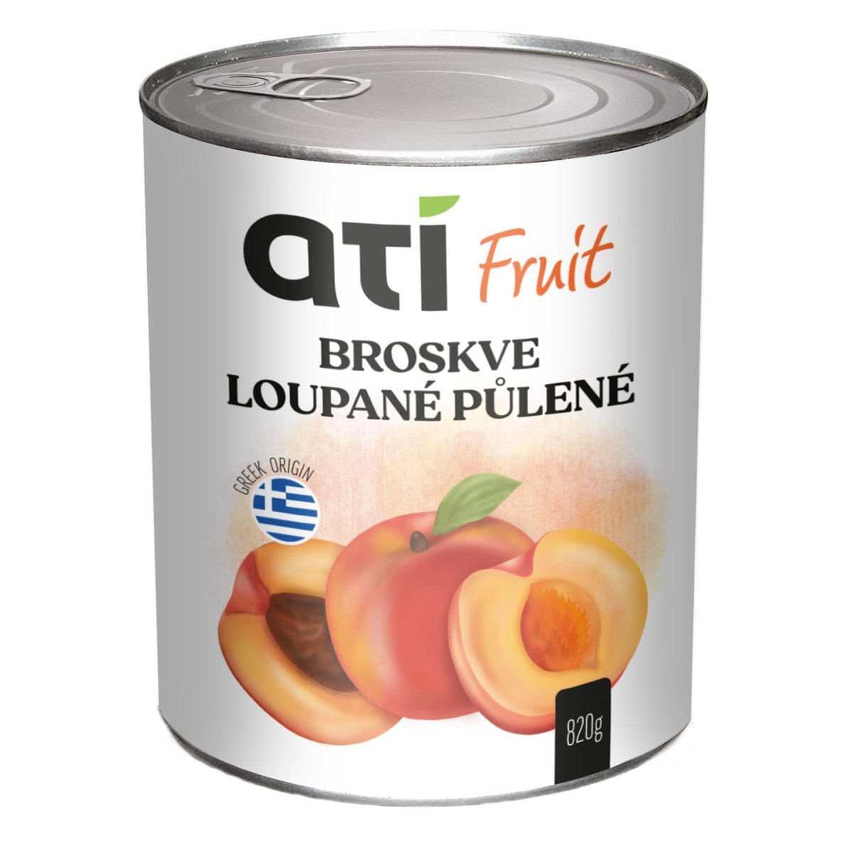 ATI Fruit Broskve loupané půlené 850ml