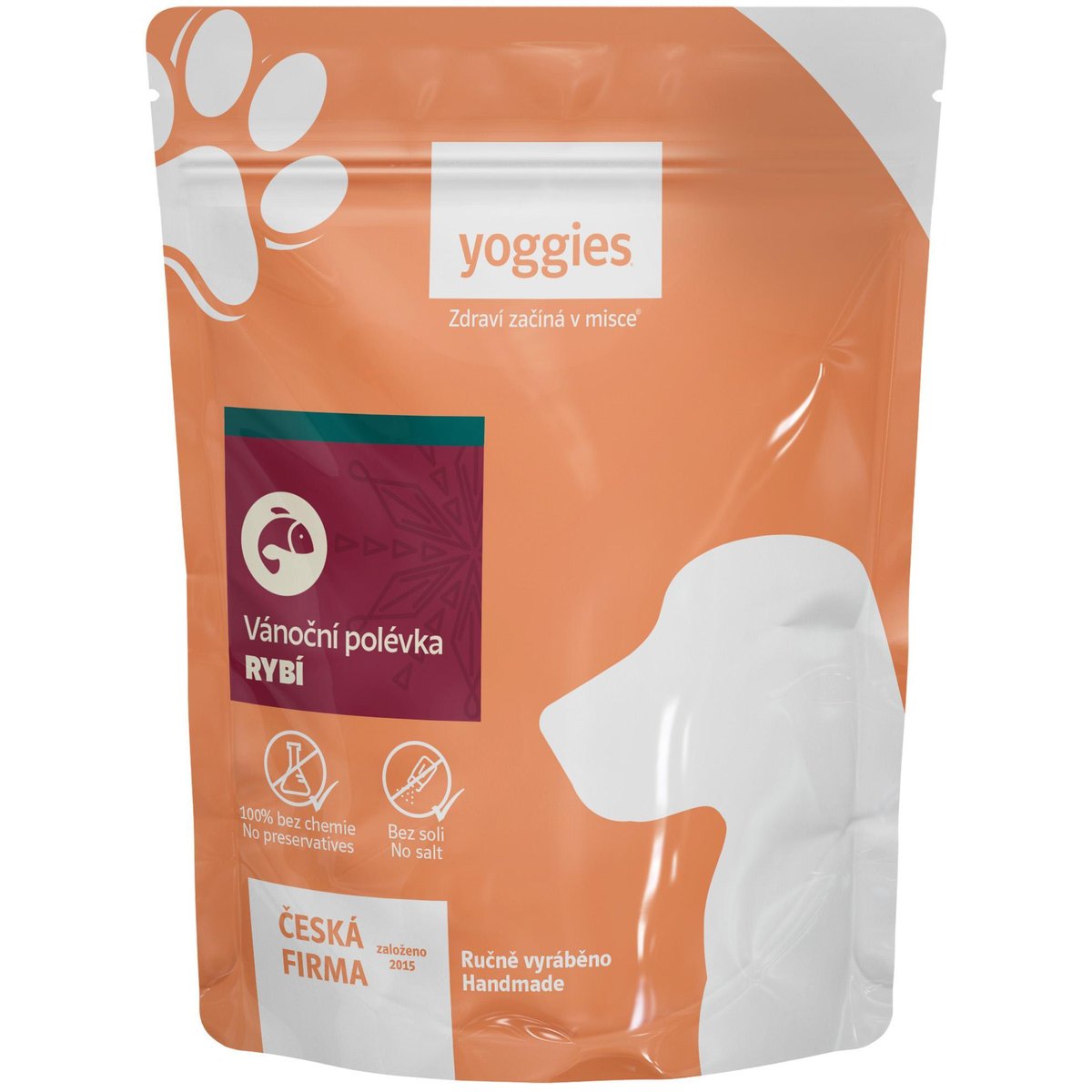 Yoggies Vánoční rybí polévka s treskou pro psy