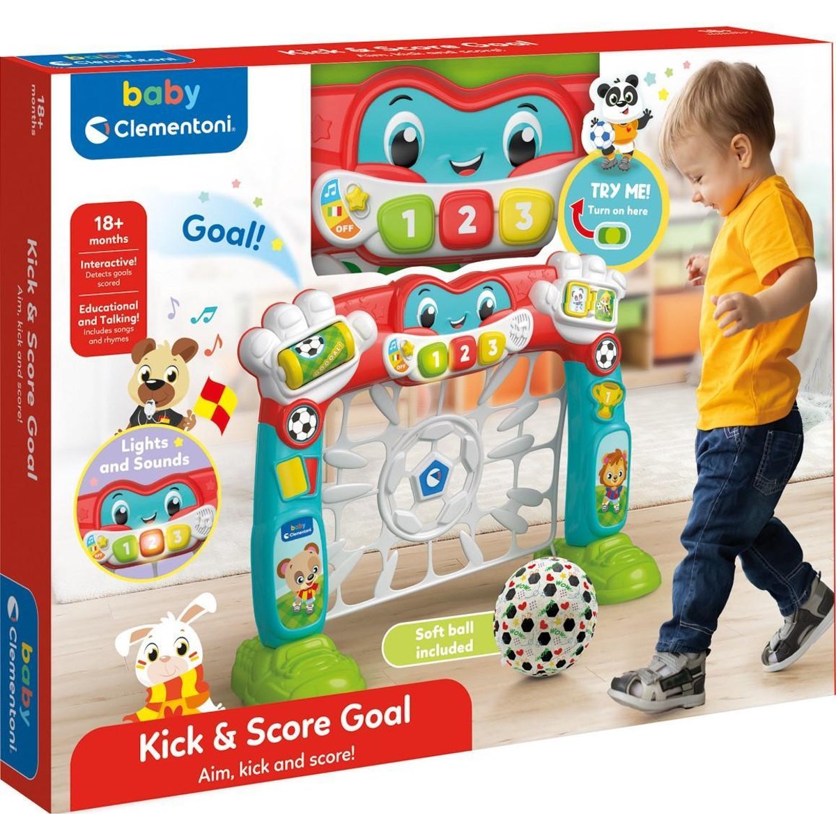 Interaktivní fotbalová branka CLEMENTONI BABY