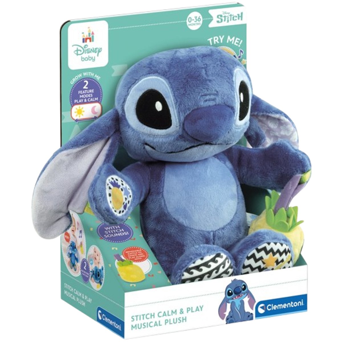 Clementoni Disney baby interaktivní Stitch se zvuky