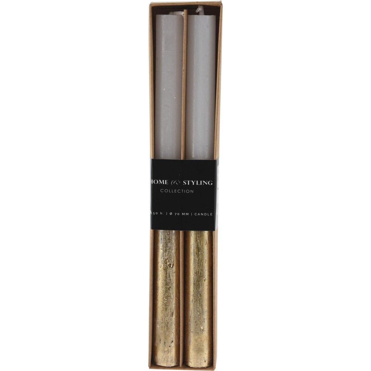 Wonderful Christmas Vysoké bílé svíčky 25 cm