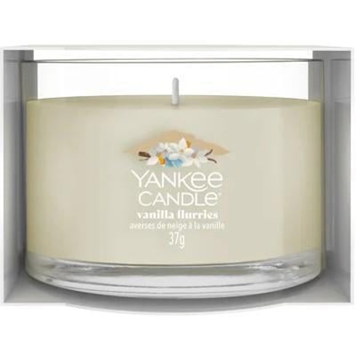 Yankee Candle Vanilla Flurries votivní svíčka glass 37 g