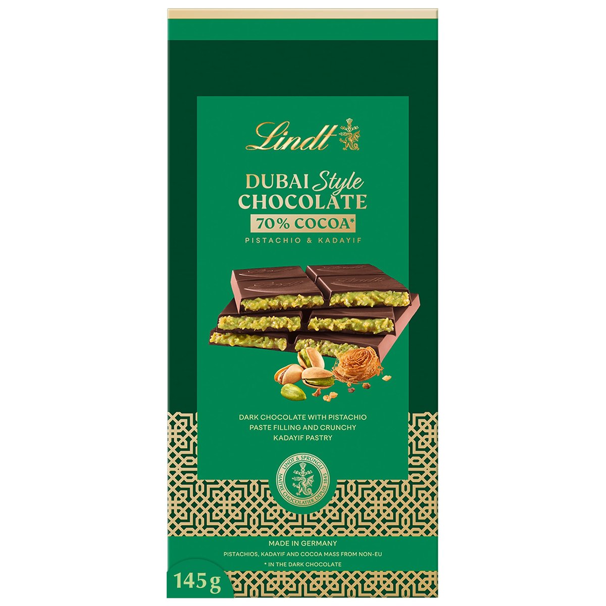 Lindt Dubajská hořká čokoláda