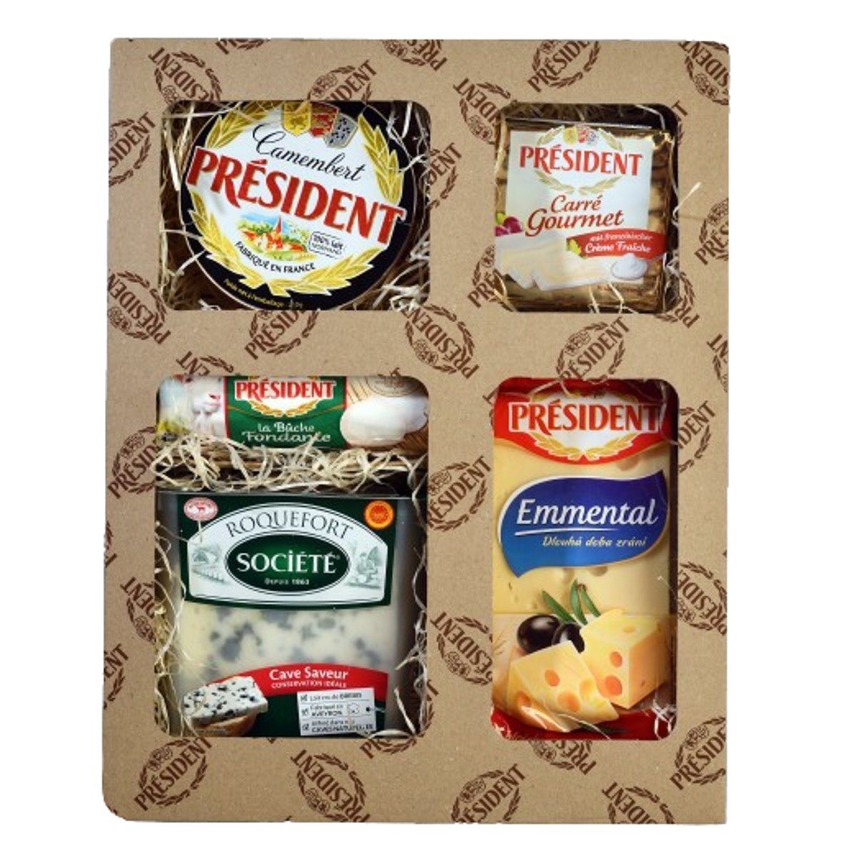 Président Dárkové sýrové plato 5 sýrů