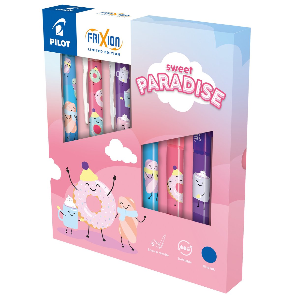 Pilot Sada gumovacích rollerů FriXion Ball a Clicker 07