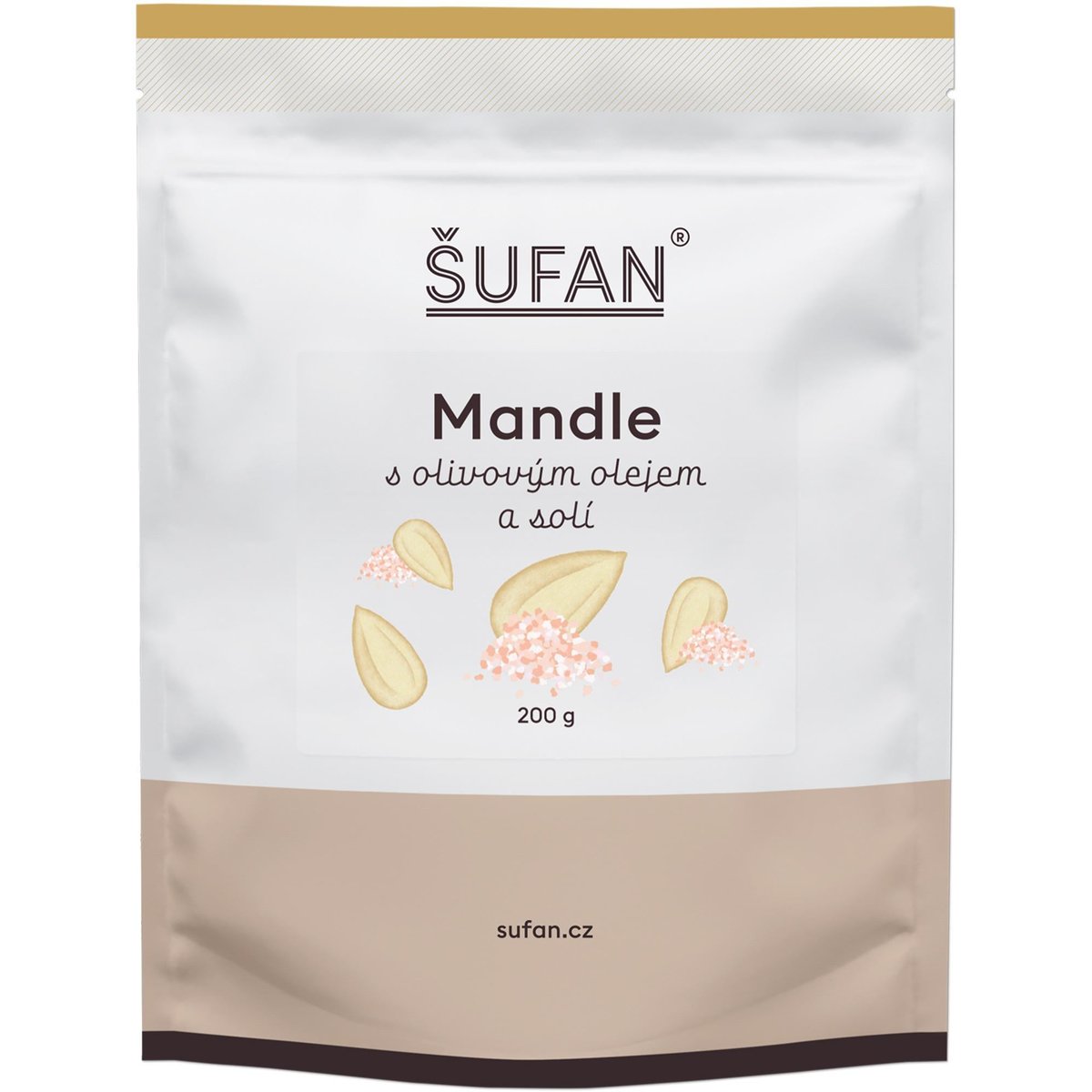 Šufan Mandle s olivovým olejem a solí