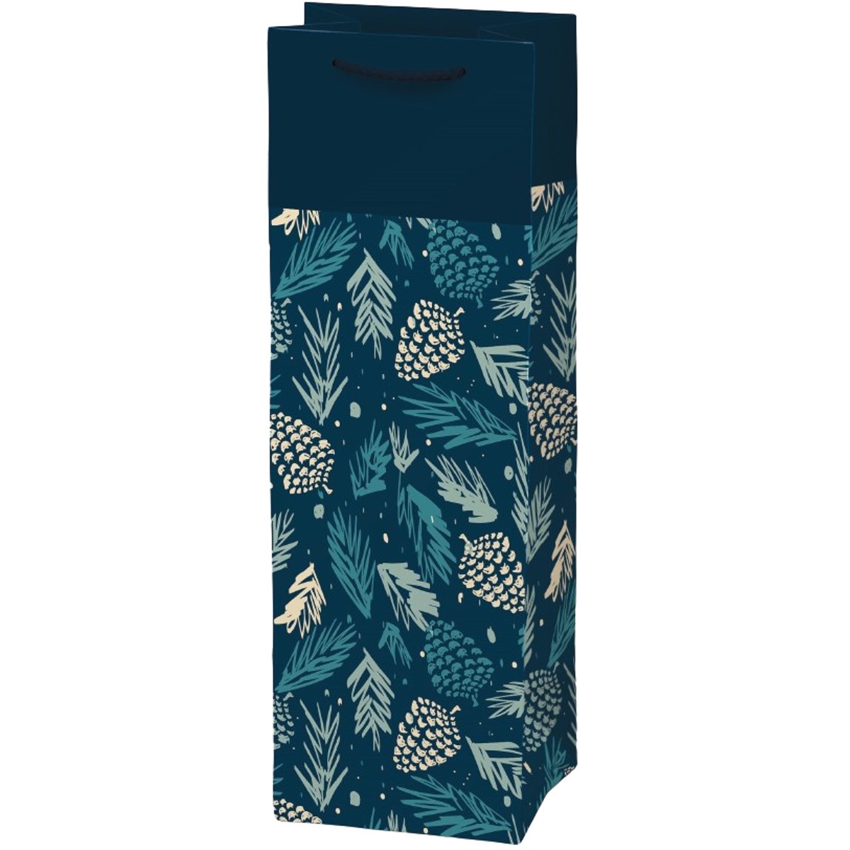 Vánoční dárková taška – modrá, 12×36×10 cm