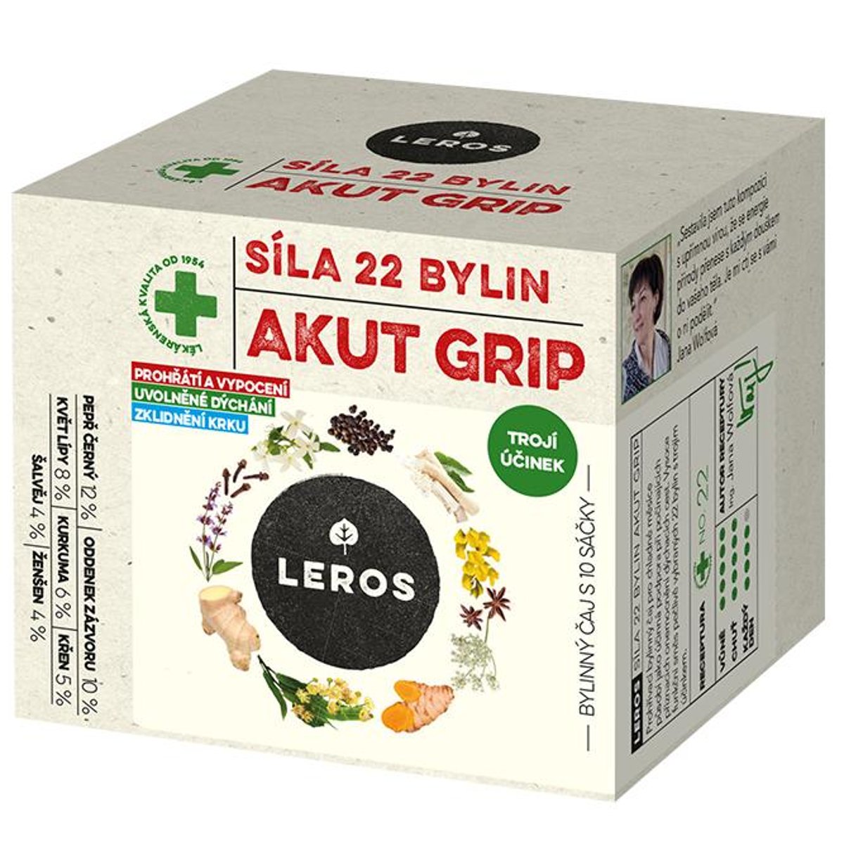 Leros Síla 22 bylin Akut Grip