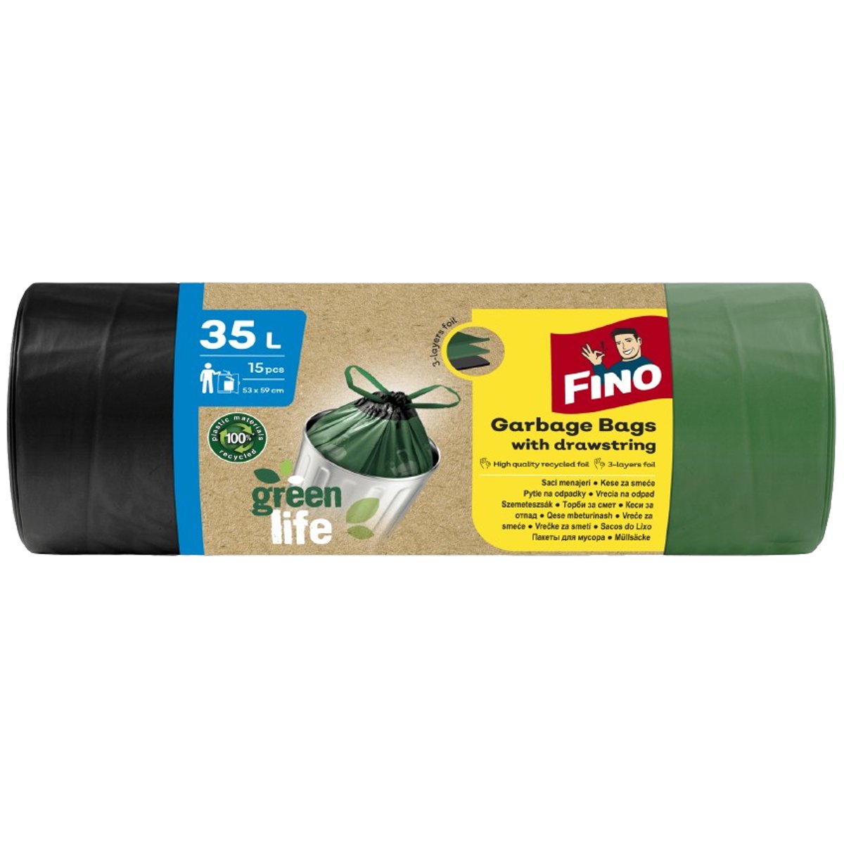 Fino Green Life zatahovací pytle 35 l