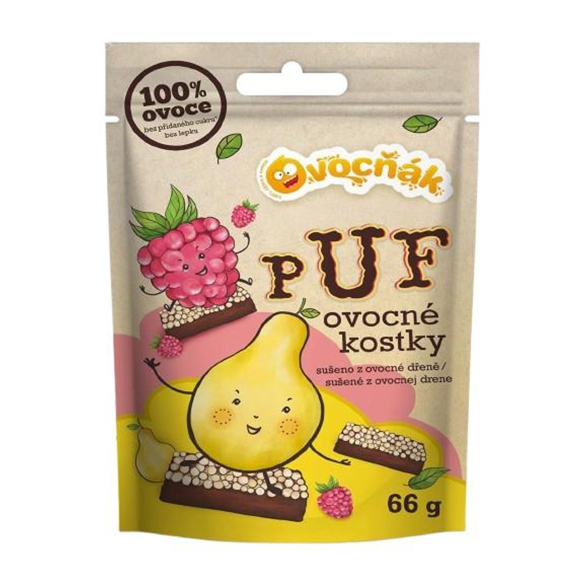 OVOCŇÁK Ovocné puf kostky mix chutí 66 g
