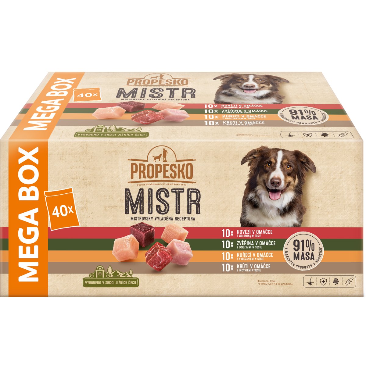 Propesko Mistr sada kapsiček pro psy 40×85 g