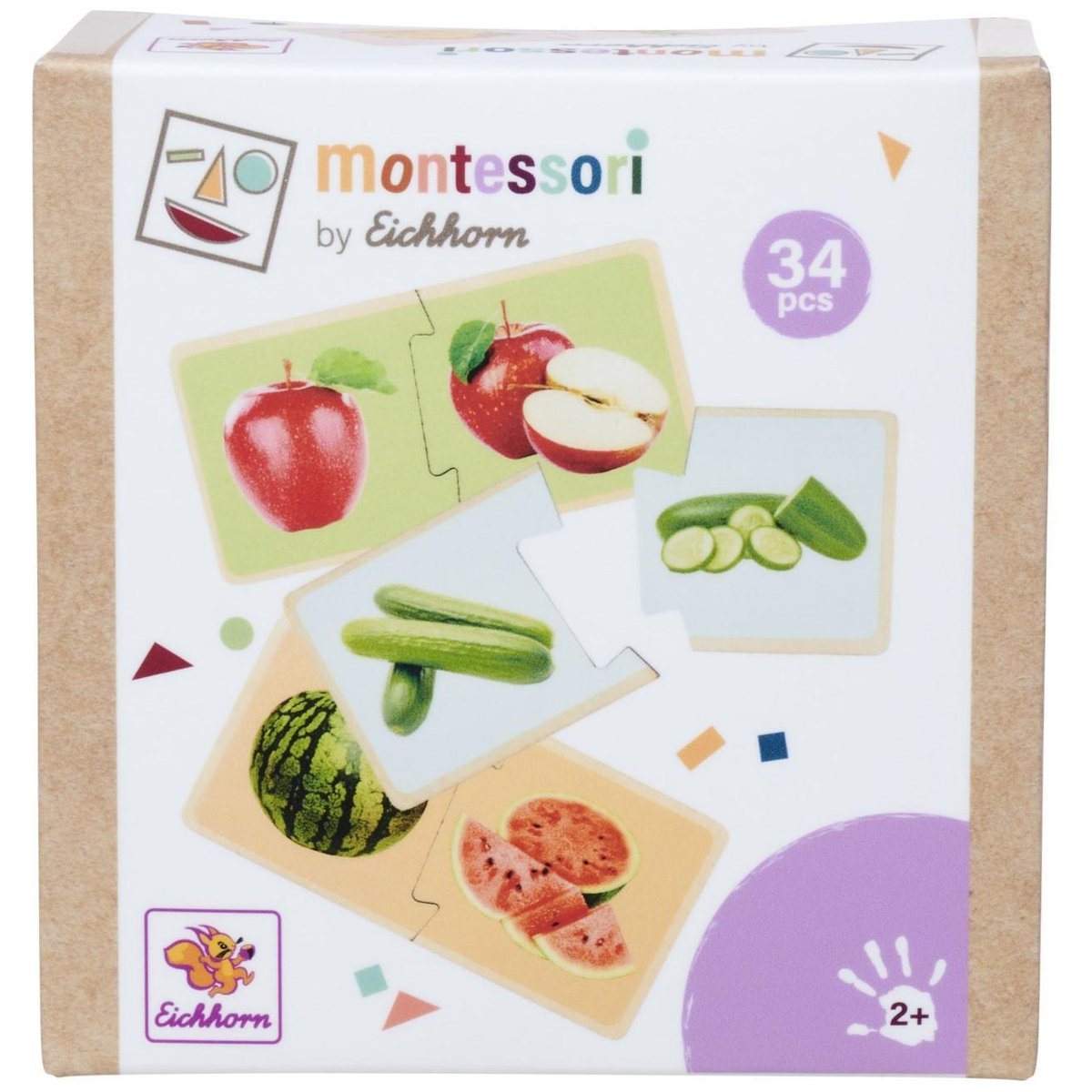 Montessori Puzzle ovoce a zelenina