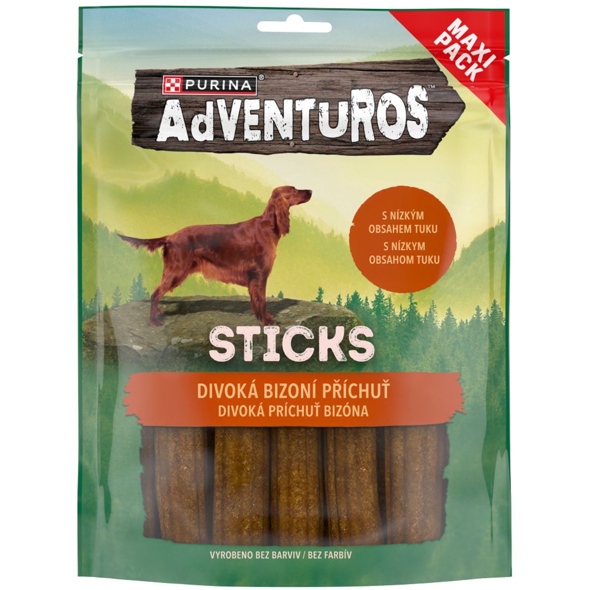 Purina Adventuros Sticks pamlsky pro psy – bizon