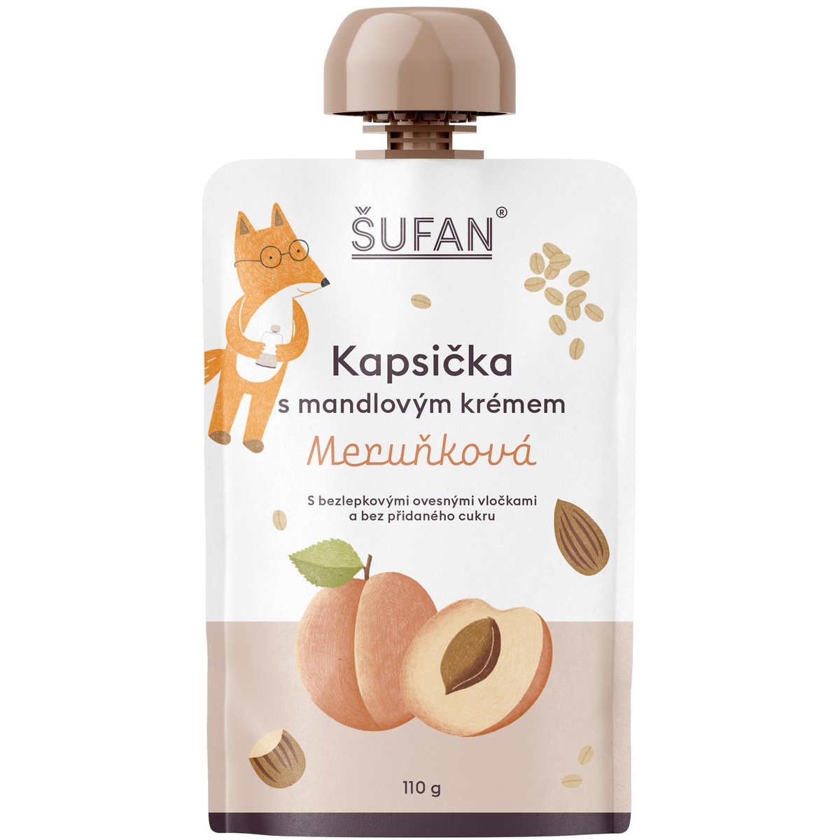 Šufan Kapsička s mandlovým krémem – meruňková