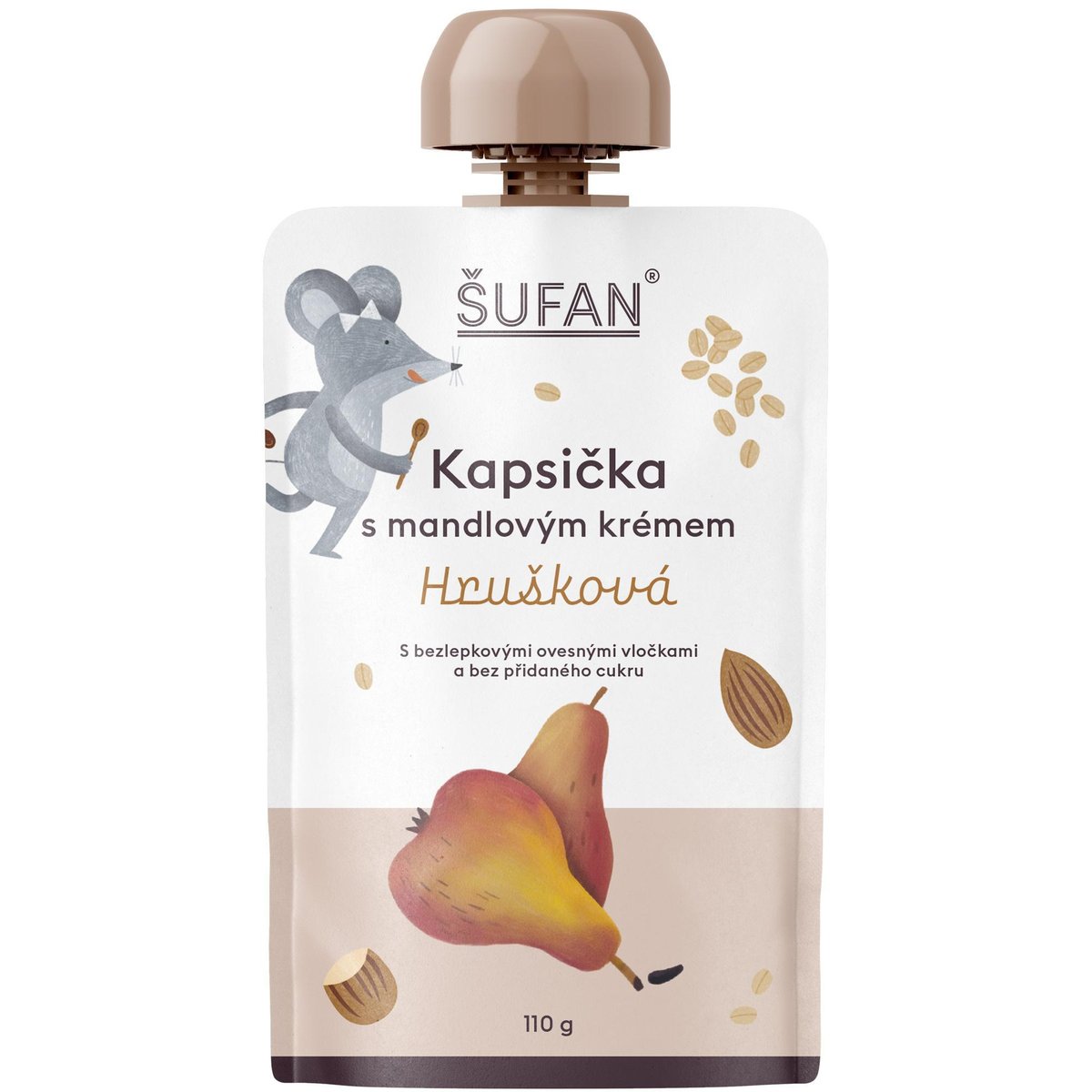 Šufan Kapsička s mandlovým krémem – hrušková