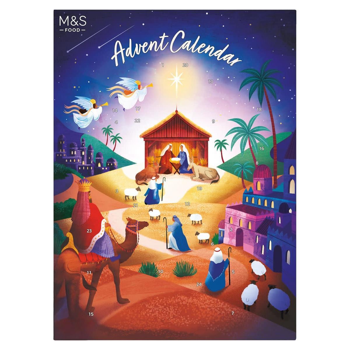 Marks & Spencer Adventní kalendář s mléčnou čokoládou – Betlém