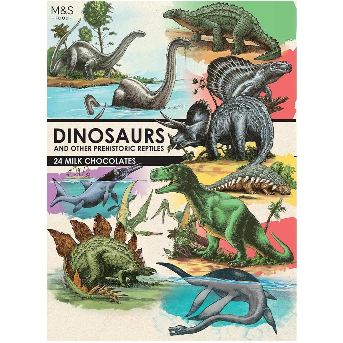 M&S Adventní kalendář s 24 kousky formované mléčné čokolády