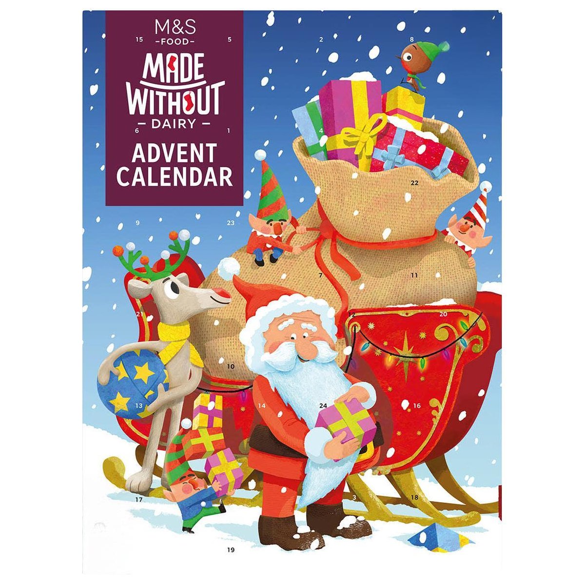 Marks & Spencer Adventní kalendář s hořkou čokoládou