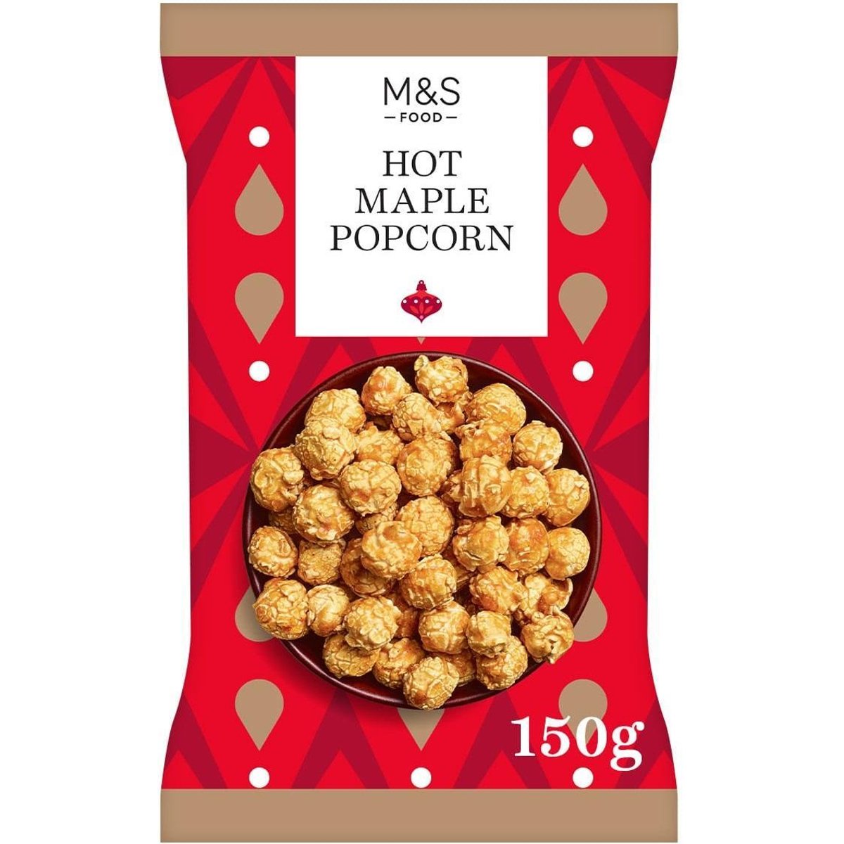 M&S Popcorn s máslovým karamelem, javorovým sirupem a kajenským pepřem