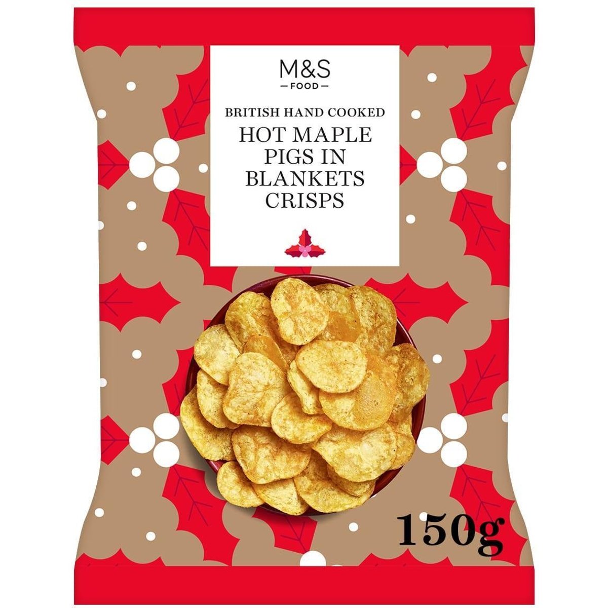 M&S Bramborové lupínky s příchutí javorového sirupu, chilli a vepřového masa