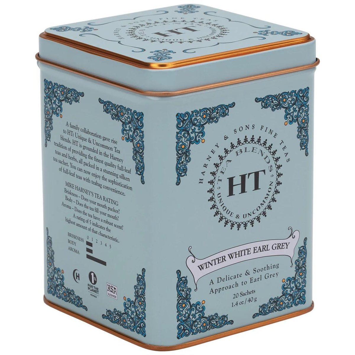 Harney & Sons Winter White Earl Grey – Vánoční bílý čínský čaj