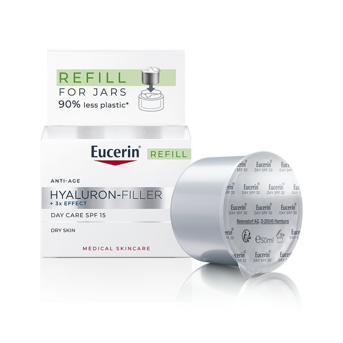 EUCERIN HYALURON-FILLER+3xEFFECT den.kr.refill50ml